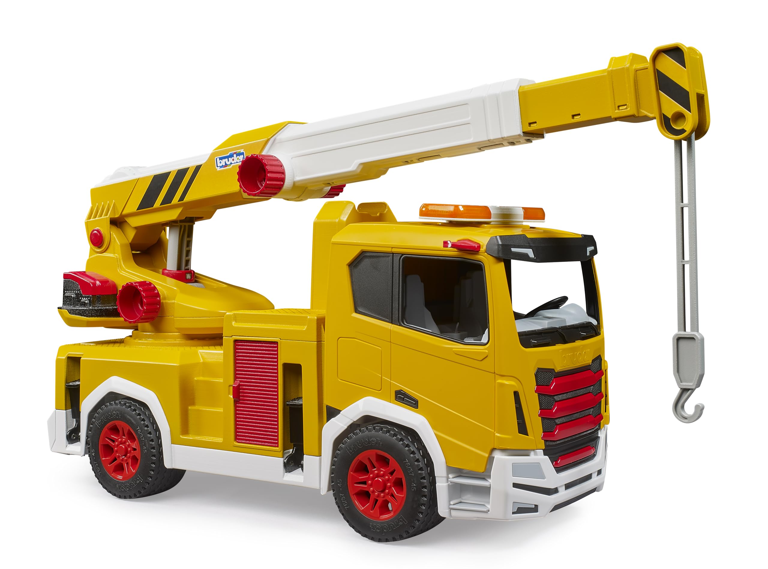 Bruder 03471 - Roadmax camión grúa - Vehículos para niños, camión, vehículo de construcción, Obra, Juguete a Partir de 2 años