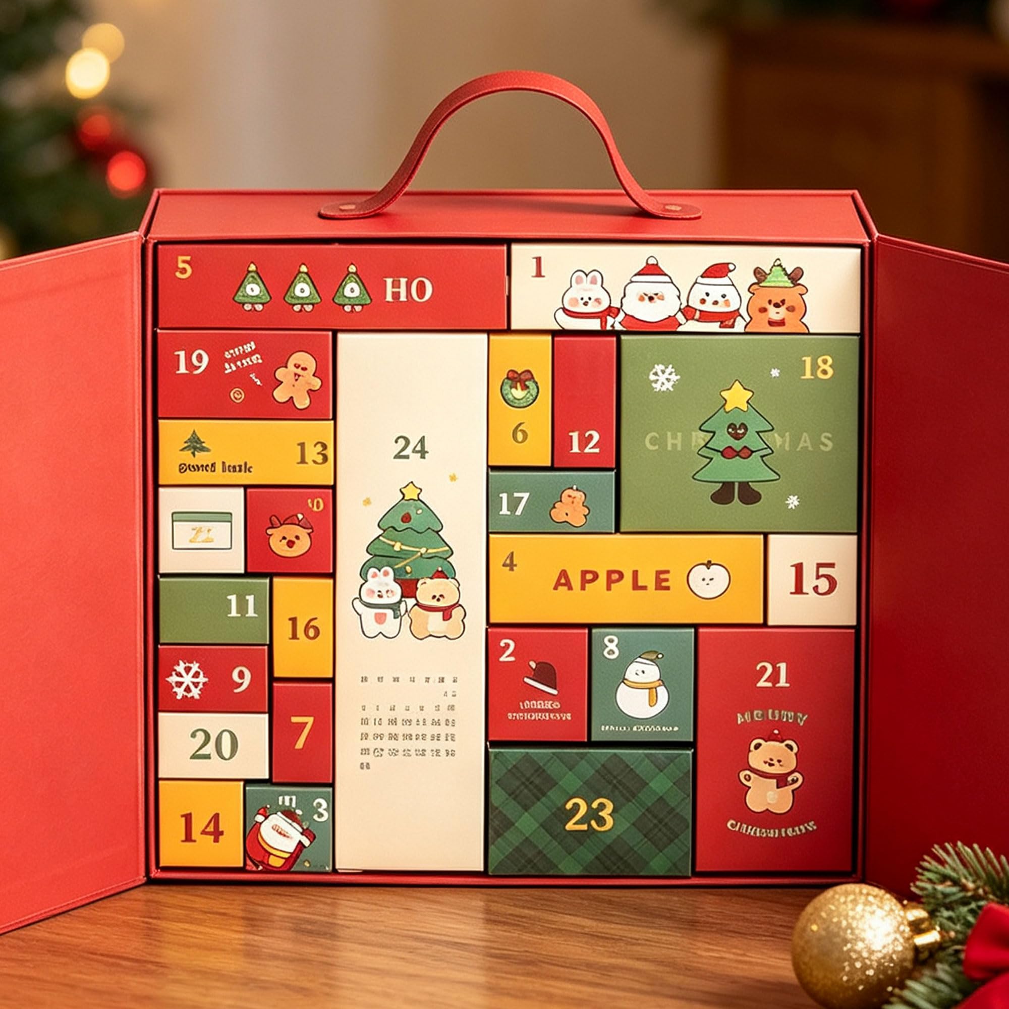 LaVenty Calendario dell'Avvento di Natale scatole vuote fai da te