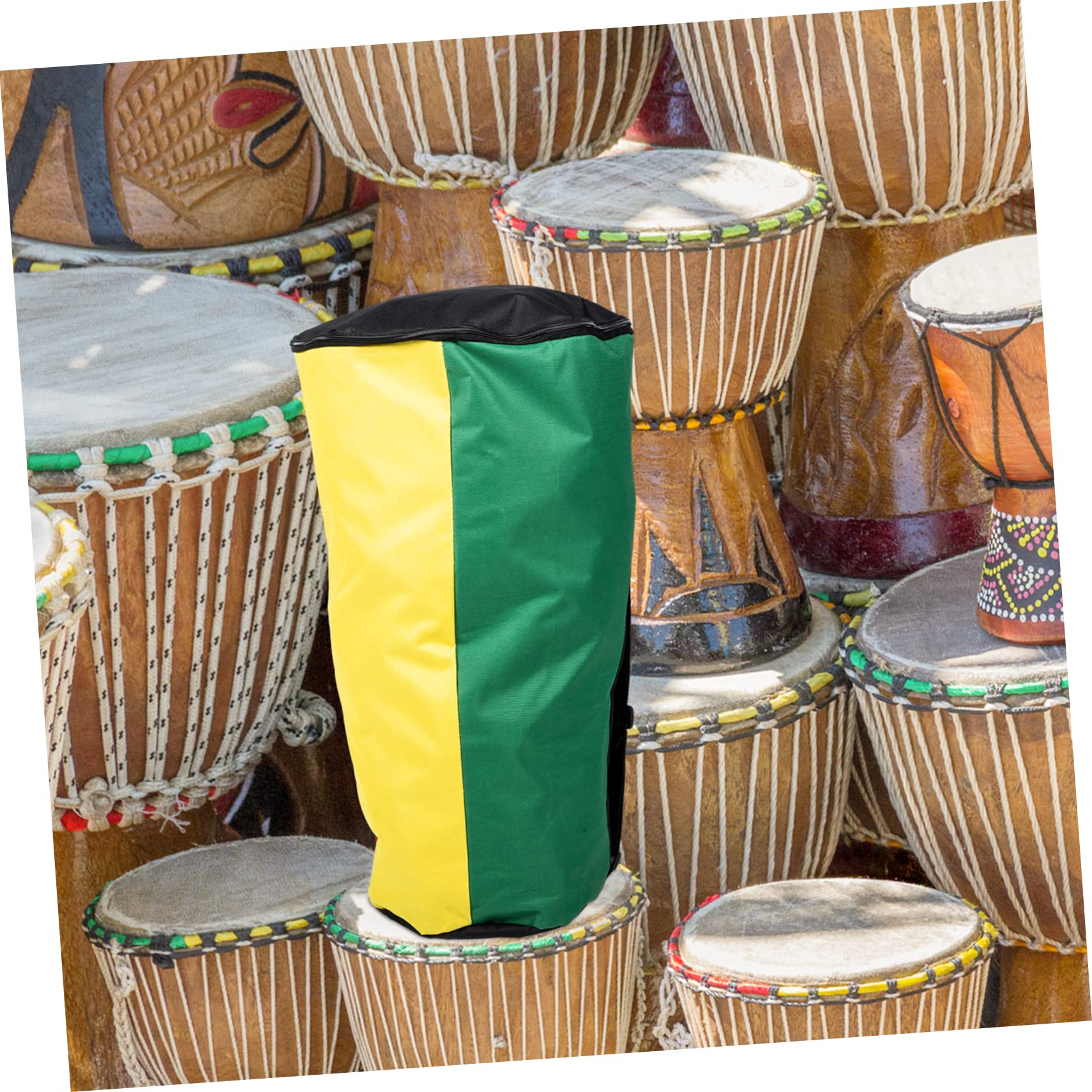 FAVOMOTO African Battery Drum Hardware Bag Djembe Drum Cases Nylon Shoulder Bag Djembe Bag 12 Drum Cases and Cases Bag 12 Africa Soft Oxford Cloth