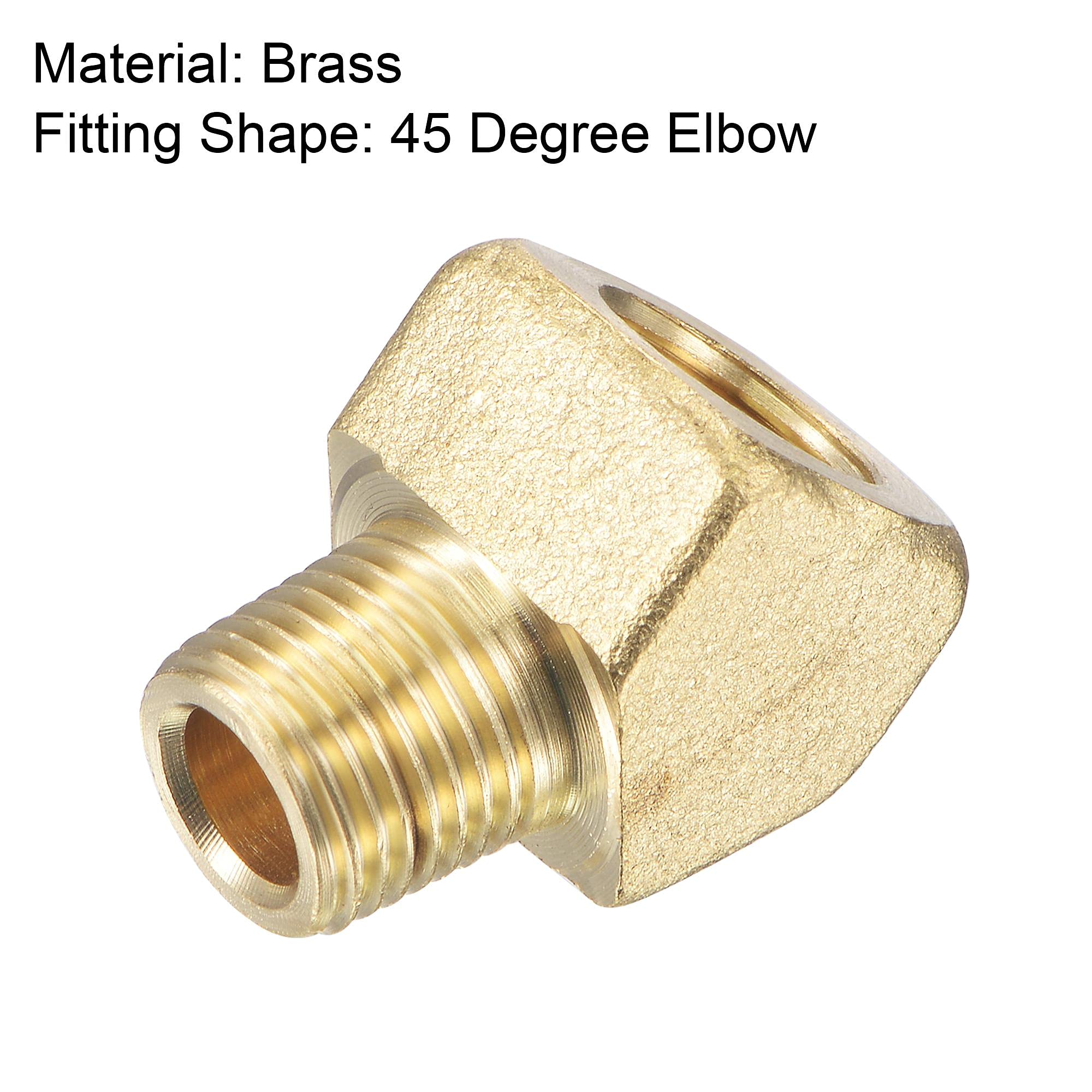 Amazon.co.jp: uxcell ホースフィッティングエルボー 1/8NPTオスねじ