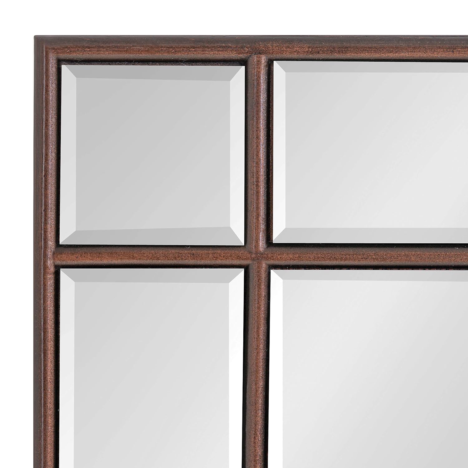 Kate and Laurel Westgate Transitional Wall Mirror, 20 x 30, Bronze, Sophisticated Rectangle Mirror for Wall Decor