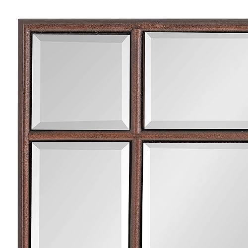 Miniatura 5 de Kate and Laurel Westgate - Espejo de pared de transición, 20 x 30 pulgadas, bronce, sofisticado espejo rectangular para decoración de pared