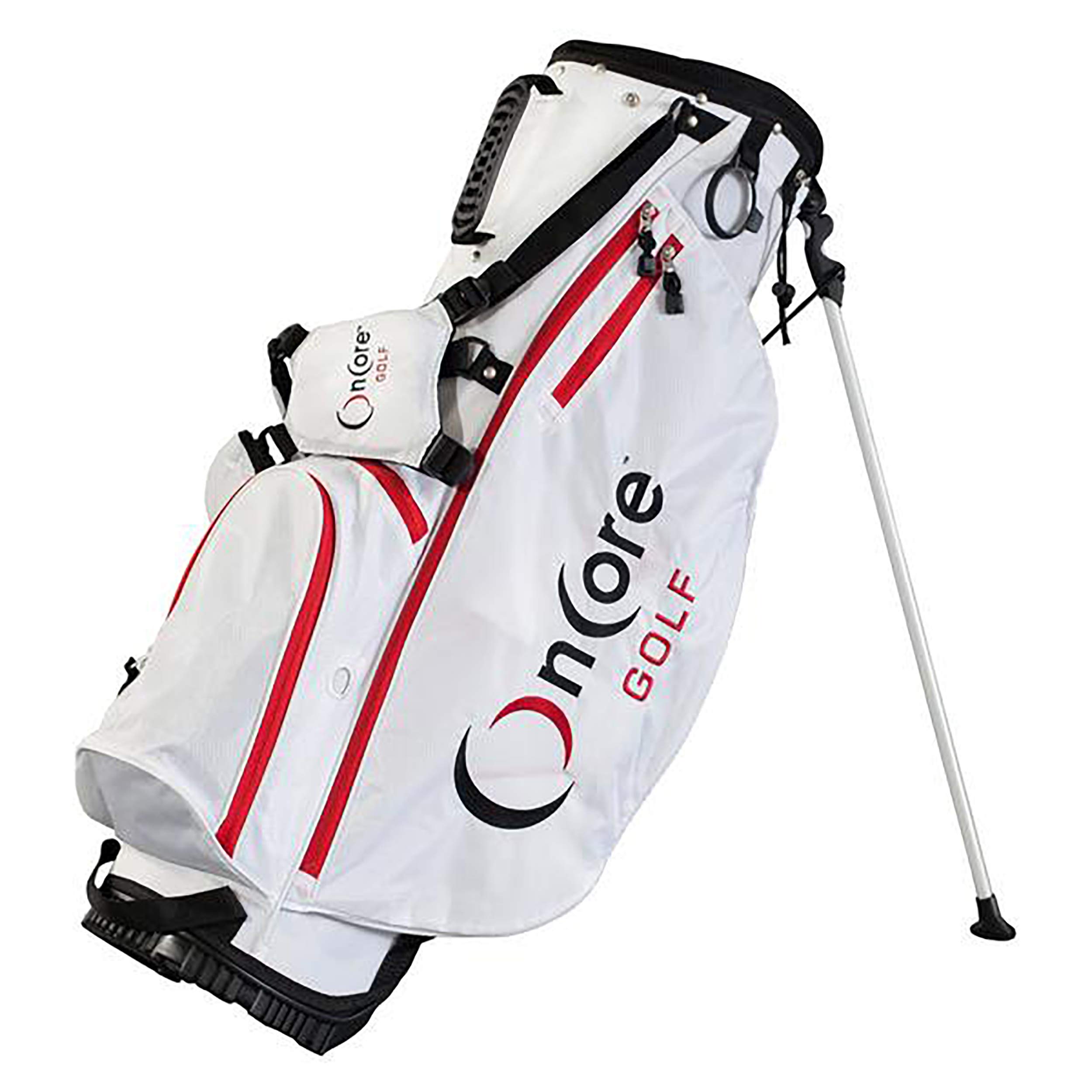 OnCore Golf 2023 Staff Stand Golf Bag - White | Tour Series
