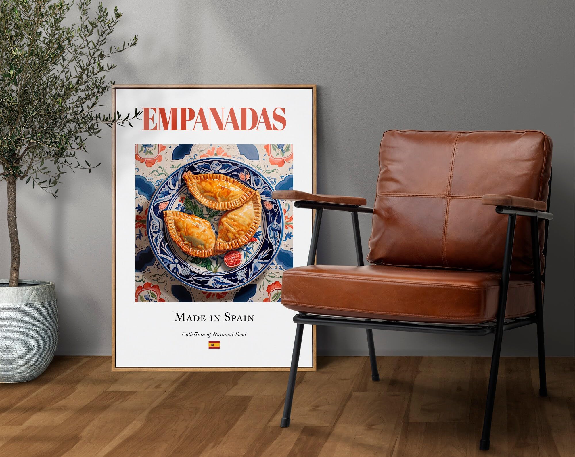 Amazon.com: Empanadas On Maiolica Tile Plate Traditional Spanish 