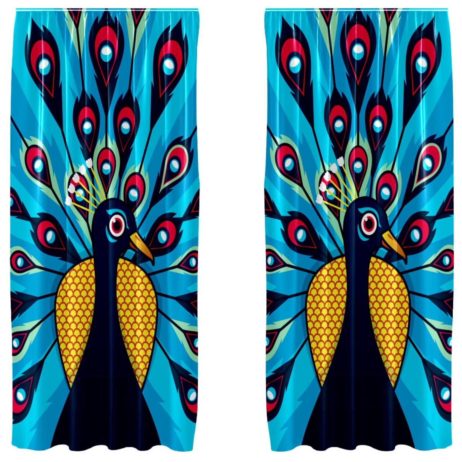 Cortinas opacas de microfibra color azul pavo real para crear un cine en casa perfecto