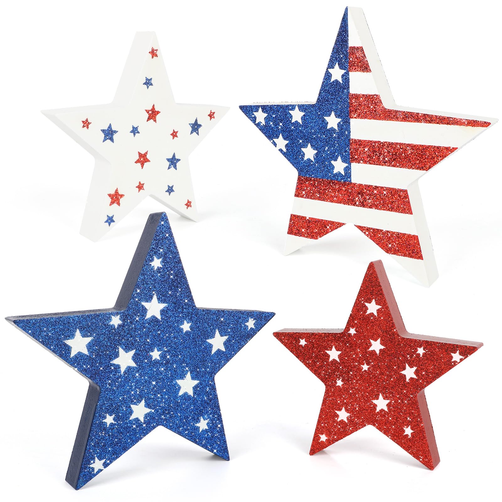 Photo 1 of COCHIE Patriotic Wooden Star Decorations Set