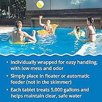 Vista 3 de In The Swim tabletas de cloro de 3 pulgadas para alberca, 25 libras