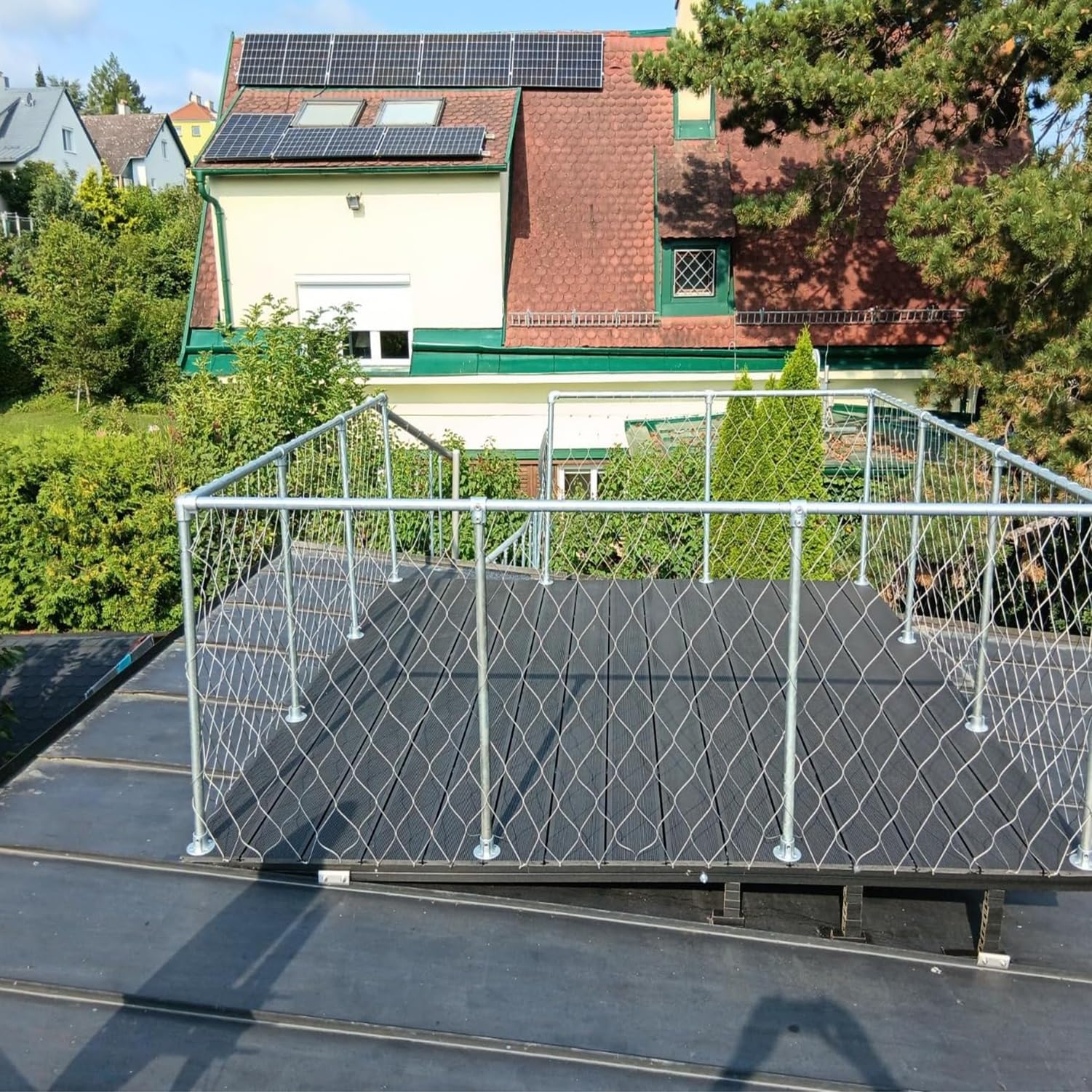 Siatka linowa ze stali nierdzewnej, elastyczna siatka balustradowa na balkon, do ogrodu i ogrodzenia granicznego