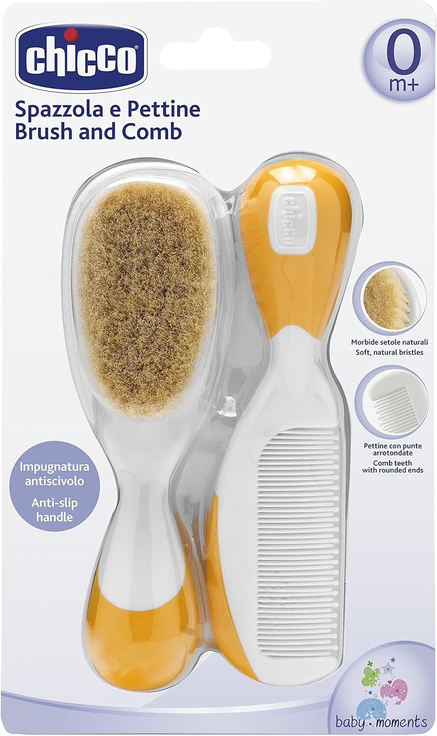 Bébé-jou 00006569000000 Comb and Brush Orange, 2 Unité (Lot de 1)