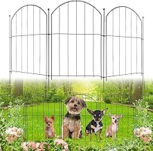 No Dig Garden Fencing 40.5 x 3 m, 10 Panels Decorative Fence Panels for Flower Beds, Dog Barrier for Patio and Yard Decor