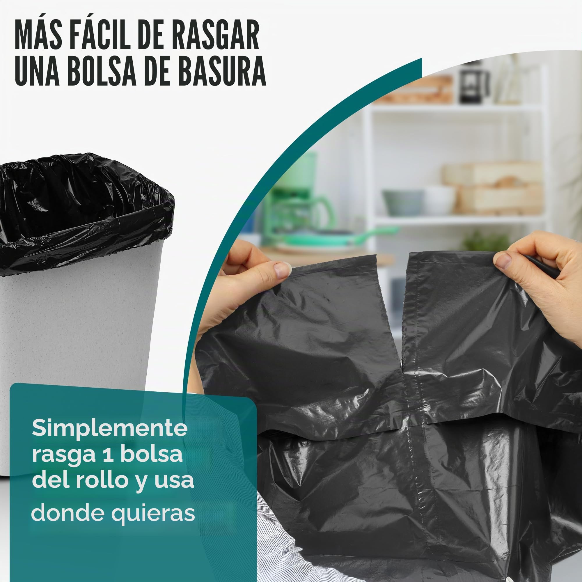 Bolsas de basura de 380 l, extremadamente resistentes, extrafuertes, ideales para el hogar, el jardín y la empresa, rollo de 10 unidades, bolsas de basura resistentes para renovación y residuos