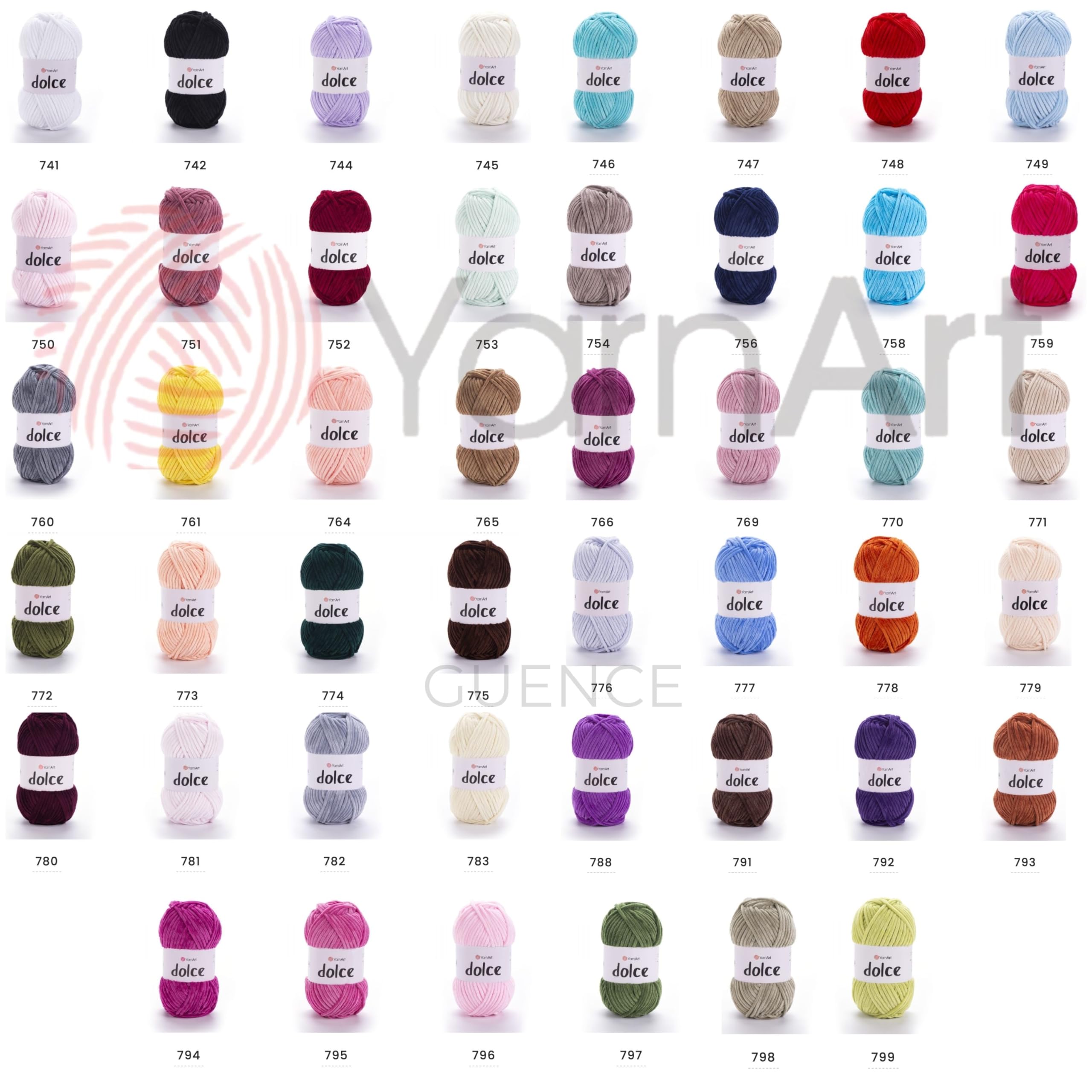 YARNメリノシーツ YarnArt Fio de chenille Dolce – Fio de veludo macio para Amigurumi