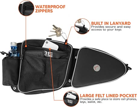 Side Door Bags, Premium Offroad Front Door Side Storage Bag Set w/Knee Pad, Compatible With 2014-2023 Polaris RZR XP Turbo Turbo S 1000 S900
