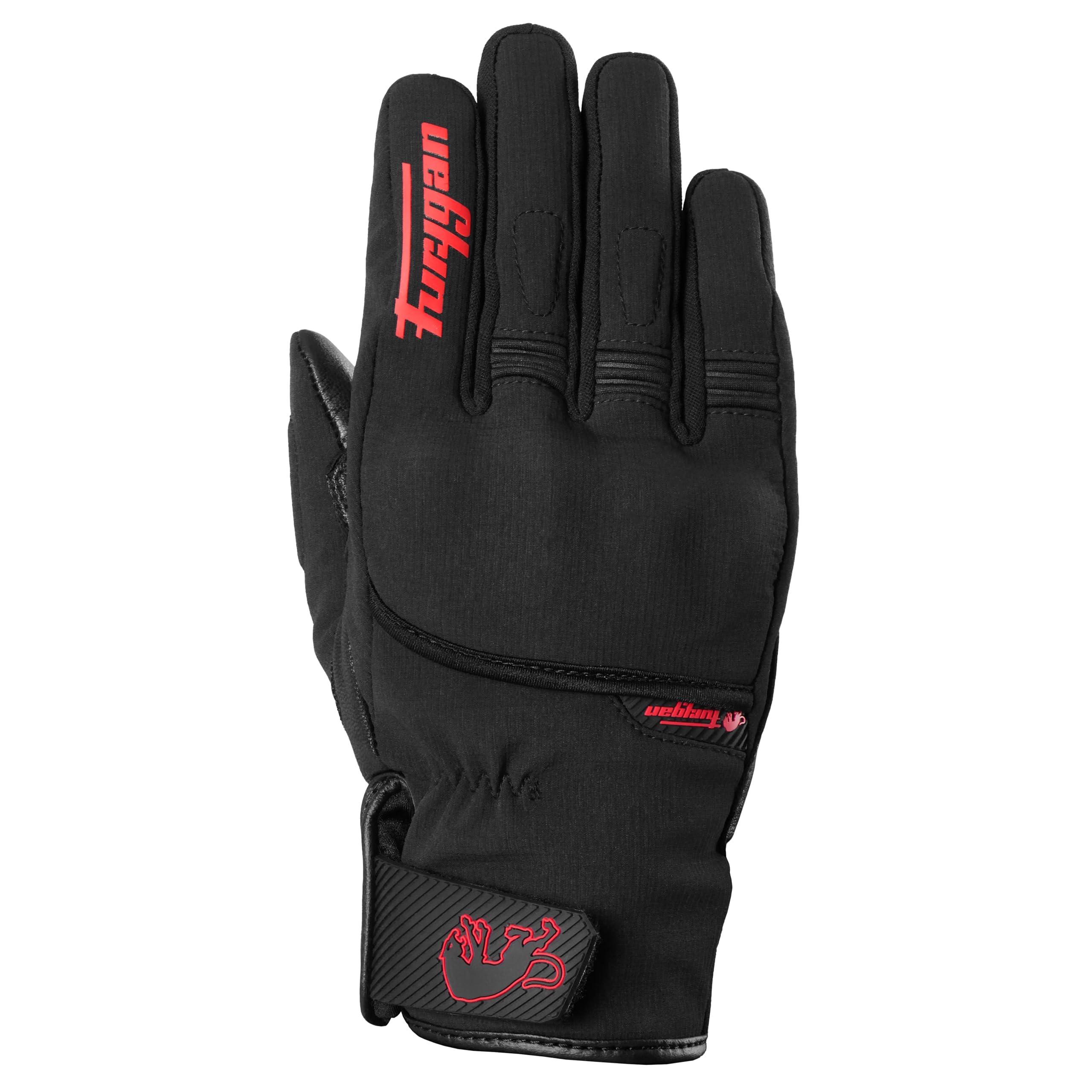 Furygan Jet All Seasons D3O Evo - Gants Moto Homme - Cuir de chèvre - Tactile - Toutes Saisons - 100% Waterproof- Doublure Respirante et Thermique