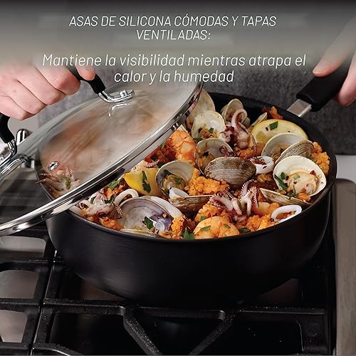 Miniatura 6 de T-fal - Utensilios de cocina HA Titanium Antiadherente Negro