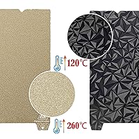 Vista 4 de Hoja PEI 235x235mm mejorada, placa de construcción de acero de resorte con PEI texturizado y PEO suave (sin base magnética) para Creality PEO+PEI