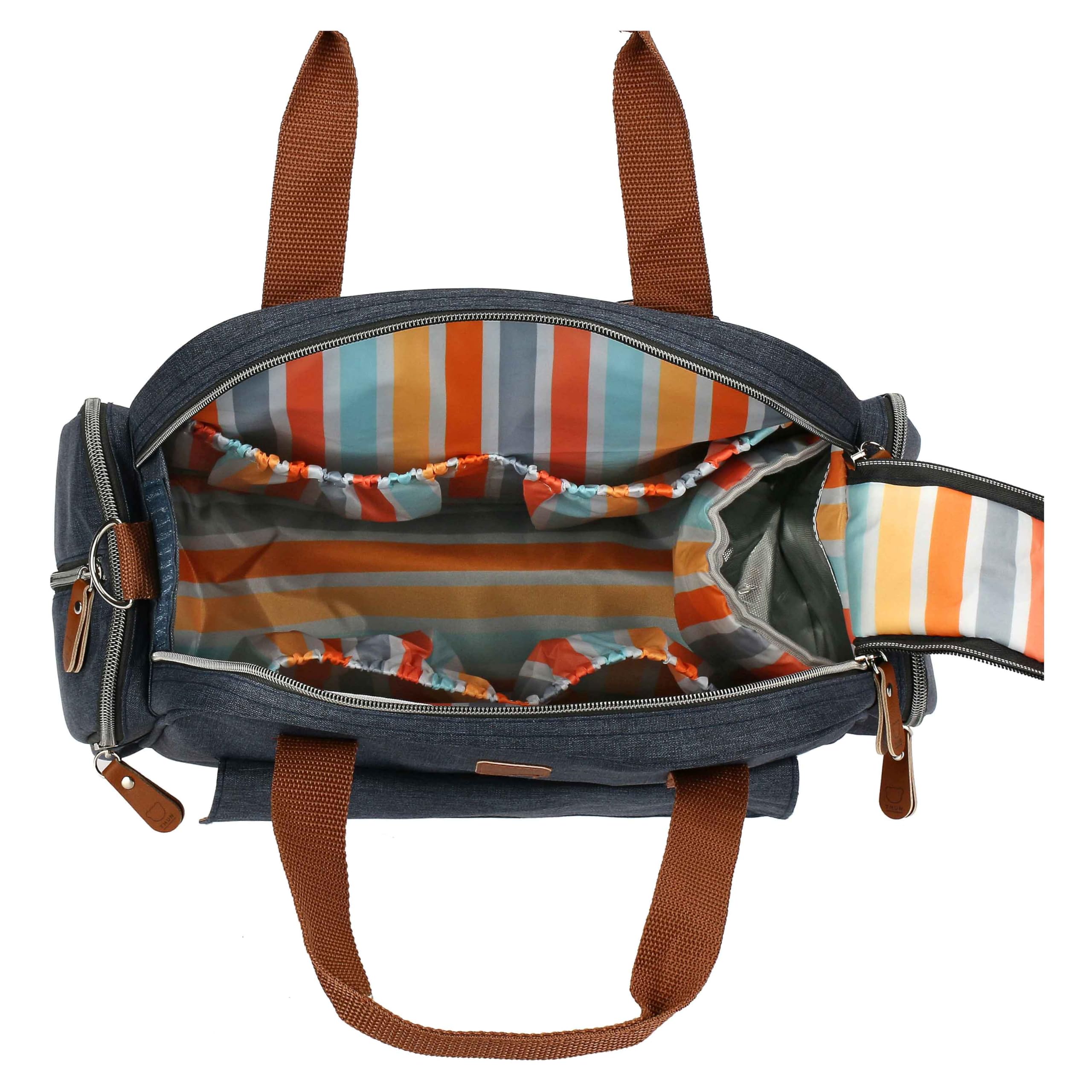 THUN - Zaino mamma - 100% poliestere - Collezione Baby Dolce Fattoria - 31.5 x 16 x 34 cm
