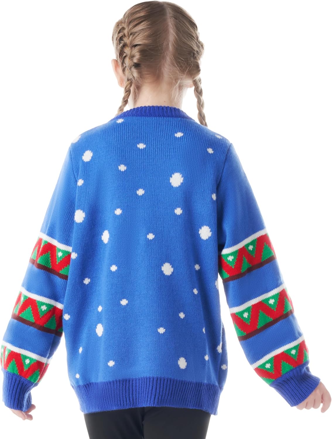 joyin ugly christmas sweater women men couples, led light up ugly christmas sweater kids 2025 reindeer(blue