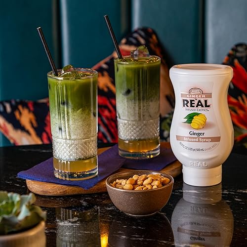 Miniatura 8 de Ginger Reàl, jarabe con infusión de jengibre, botella exprimible de 16.9 onzas líquidas (paquete de 1)