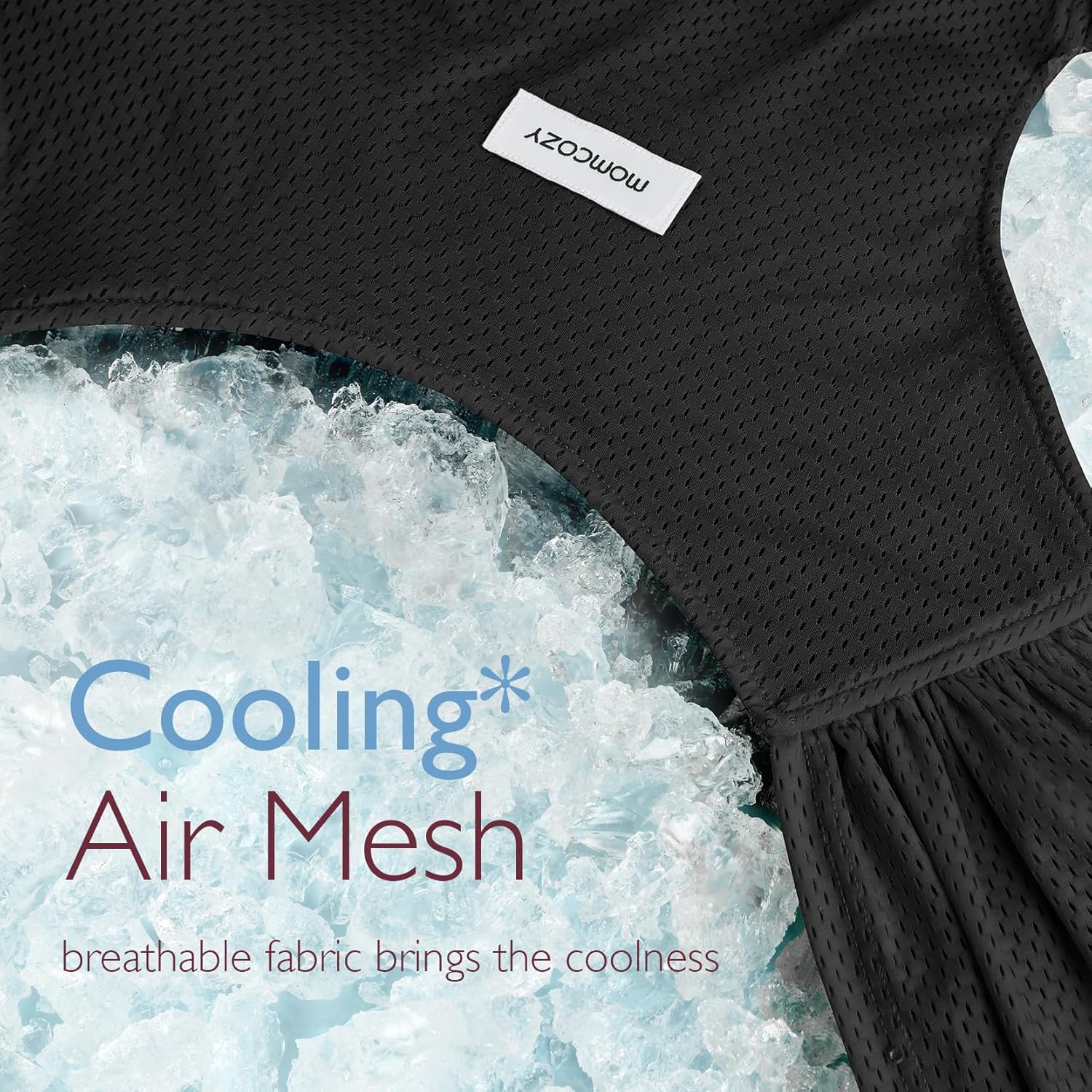 Momcozy Regulowana chusta z klamrą do noszenia dzieci noworodków z siateczką Air-Mesh, łatwa do noszenia chusta dla dzieci, do małego dziecka (3,6-15 kg), odpowiednia do obwodu talii 76,2-119,4 cm