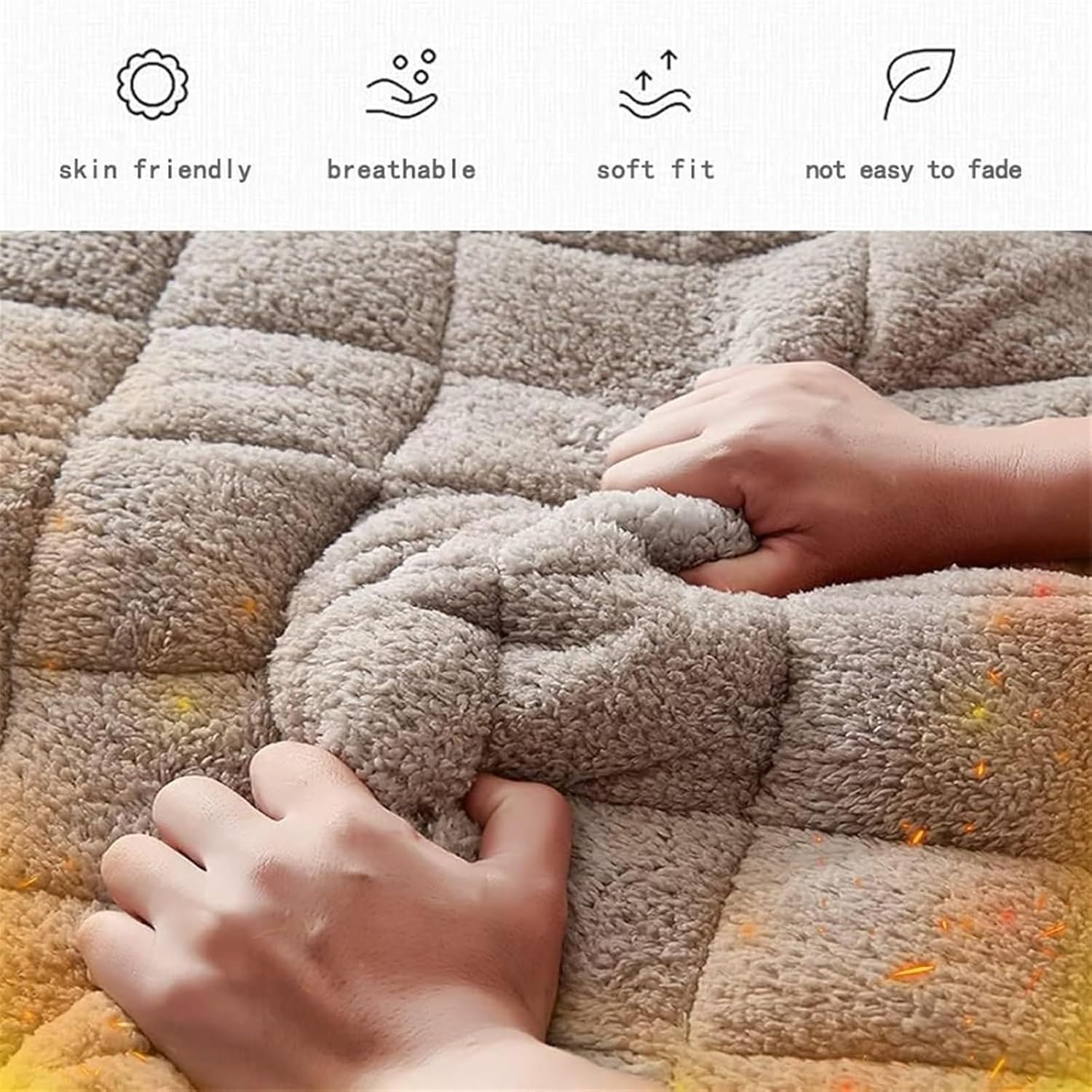 Japanese Style Futon Floor Mattress, Foldable Mattress, Rollable Mattress, Breathable Bottom, Camping Mattress, Portable Sleeping Pad, Student Bed Mattress, (camel, 90x190cm (35 * 74in))(Grey,120X190c