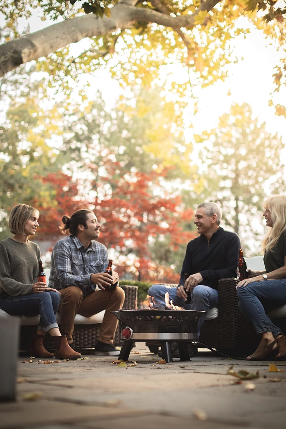 Camp Chef Chimenea de gas Ponderosa Deluxe de 24 pulgadas con cubierta