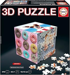 Comprar Educa - 3D Puzzle Cube Aesthetic. El Reto puzzlero en Forma de Cubo con 216 Piezas en Total. Estructura: Base montable Cubierta por 6 Puzzles de 36 Piezas Cada uno. A Partir de 14 años (20125) The Forest Stewardship Council