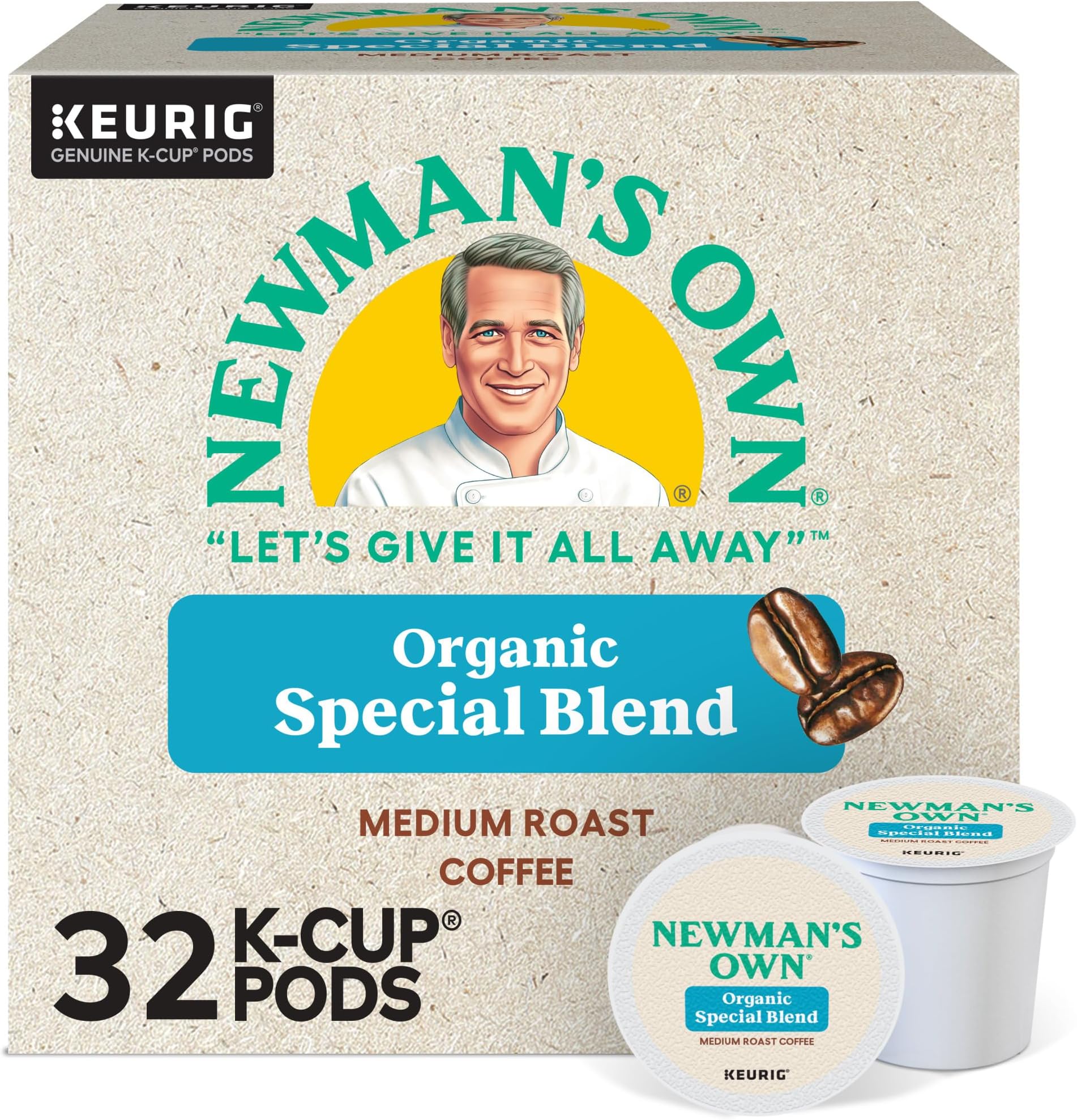 Newman's Own Organics Newman's Special Blend, Keurig SingleServe KCup Pods, Medium