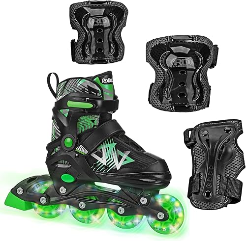 Miniatura 7 de Roller Derby Stryde Youth - Patines de ruedas ajustables en línea Negro/Verde,Negro, verde 2,Blanco/Verde azulado,https://www.amazon.com/dp/undefined