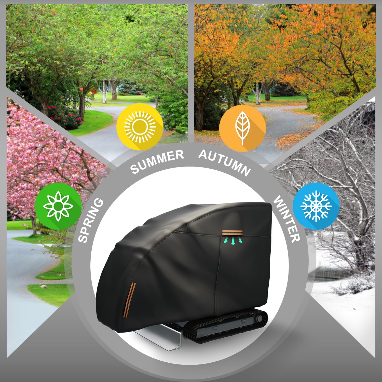 Mini Excavator Cover，Mini Excavator Covers Waterproof Heavy Duty for Bobcat/Kubota/John Deere 17 P/Takeuchi/Yanmar，600D Oxford Cloth, Dustproof, Universal Cover