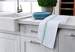 Utopia Towels Kitchen Dish Towels - 100% Cotton Dish Towels - Reusable Cleaning Kitchen Towels - Super Absorbent - Washable Dish Towels - 15 x 25 Inches (12-Pack, Green)