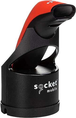 SOCKET Scan S700, escáner de código de barras 1D, rojo y base de carga (CX3461-1929)