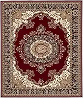 Tapete Passadeira Clássica Persa 67,5x129 cm - Estampa Oriental Premium para Corredor, Beira de Cama e Hall - Lavável Resistente Antiderrapante (vermelho)
