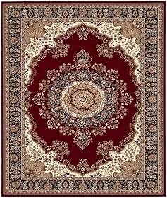 Tapete Passadeira Persa Boho 67,5x129cm - Estampa Oriental Premium, Antiderrapante e Lavável - Ideal para Corredor, Beira de Cama e Hall - Clássica e Resistente - Vermelho