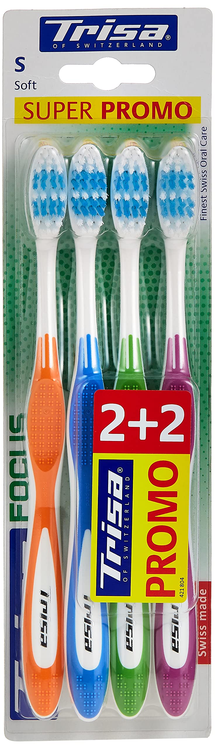 Trisa Focus Soft Toothbrush (Pack Of 4)