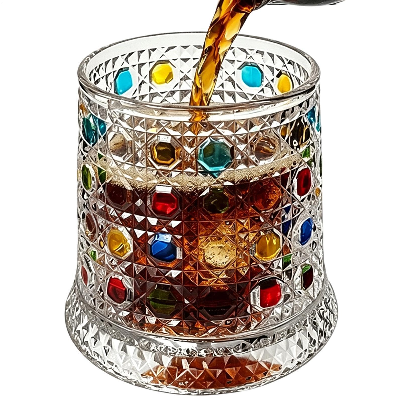 Verre à bourbon rotatif pour home bar et soirée réunion hommes