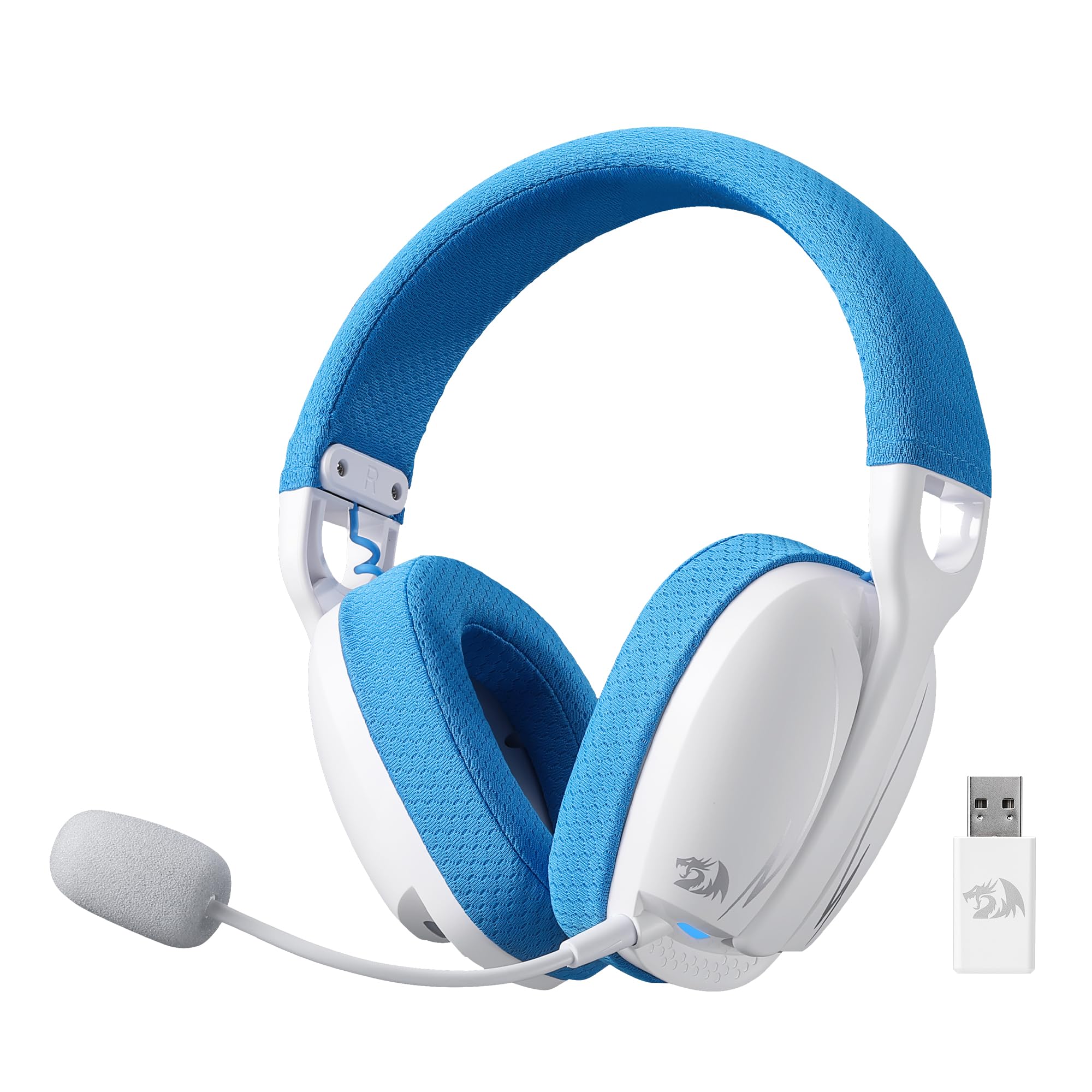 Amazon.com: Redragon H878 3-Mode Wireless Blue Lighting Gaming