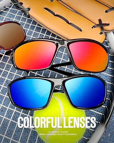 Miniatura 3 de KALIYADI 4 Pack Polarized Sunglasses-Men Sports Sun-glasses Mens Sunglasses UV Protection for Fishing Driving Cycling