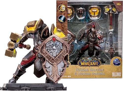 WORLD OF WARCRAFT McFarlane Toys Human WarriorPaladin (Rare) 112 Scale Posed Figure disponible en Yaxa Colombia