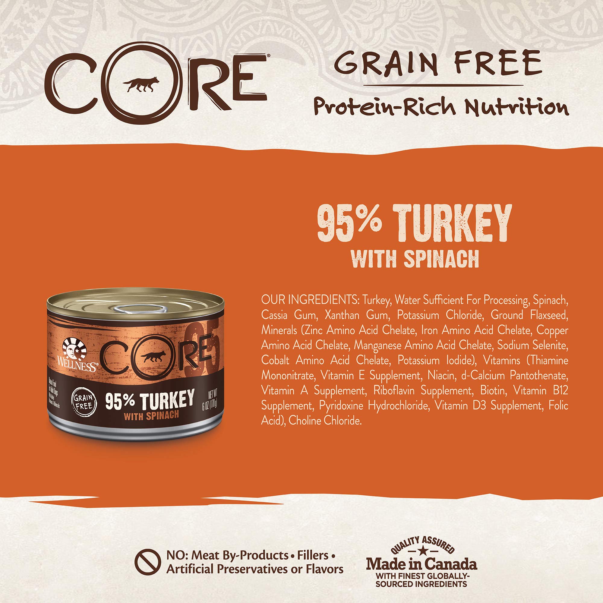 Wellness Core 95 Natural Wet Grain Free Canned Dog Food