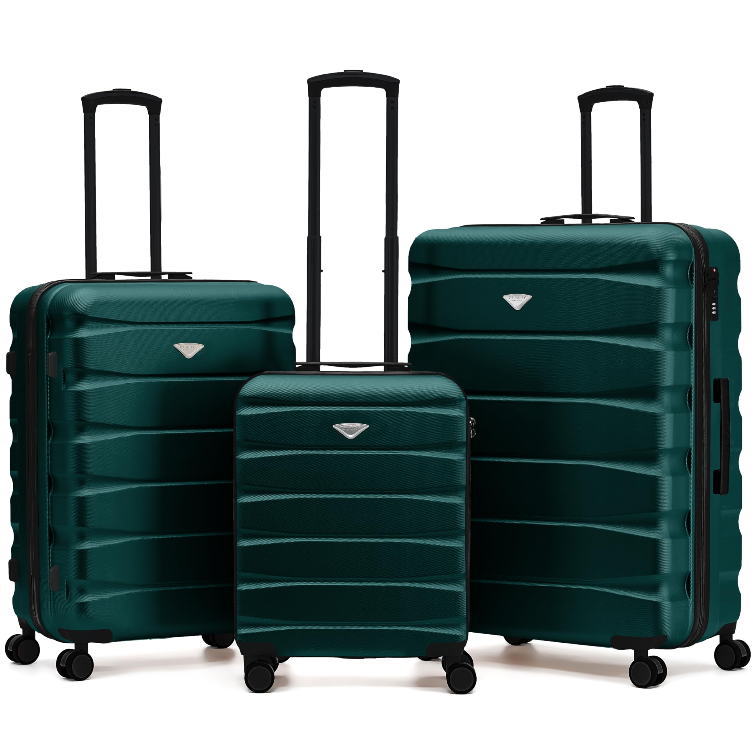 Flight Knight Underseat Cabin Suitcase 45x36x20cm | Free Hand Luggage for EasyJet & Wizz Air | Lightweight ABS Hard Shell with 8 Silent-Glide Spinner Wheels | Max Space Travel Bag — view 120