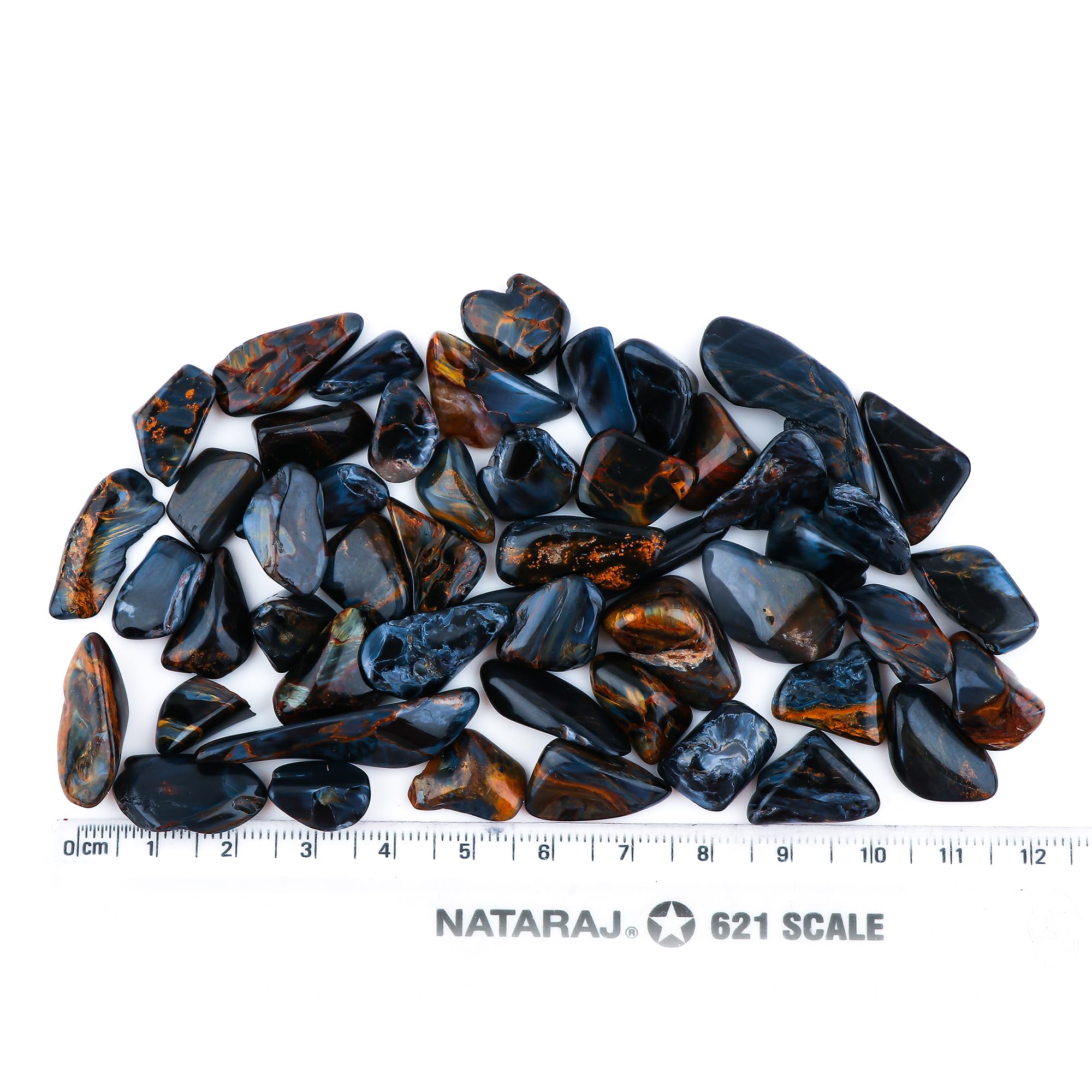 GEMKORA (5-7pcs) (15-20mm) Natural Pietersite Gemstones, Wholesale Cabochons Tumbles, Jewelry Making Loose Stone Supply, DIY - Image 3