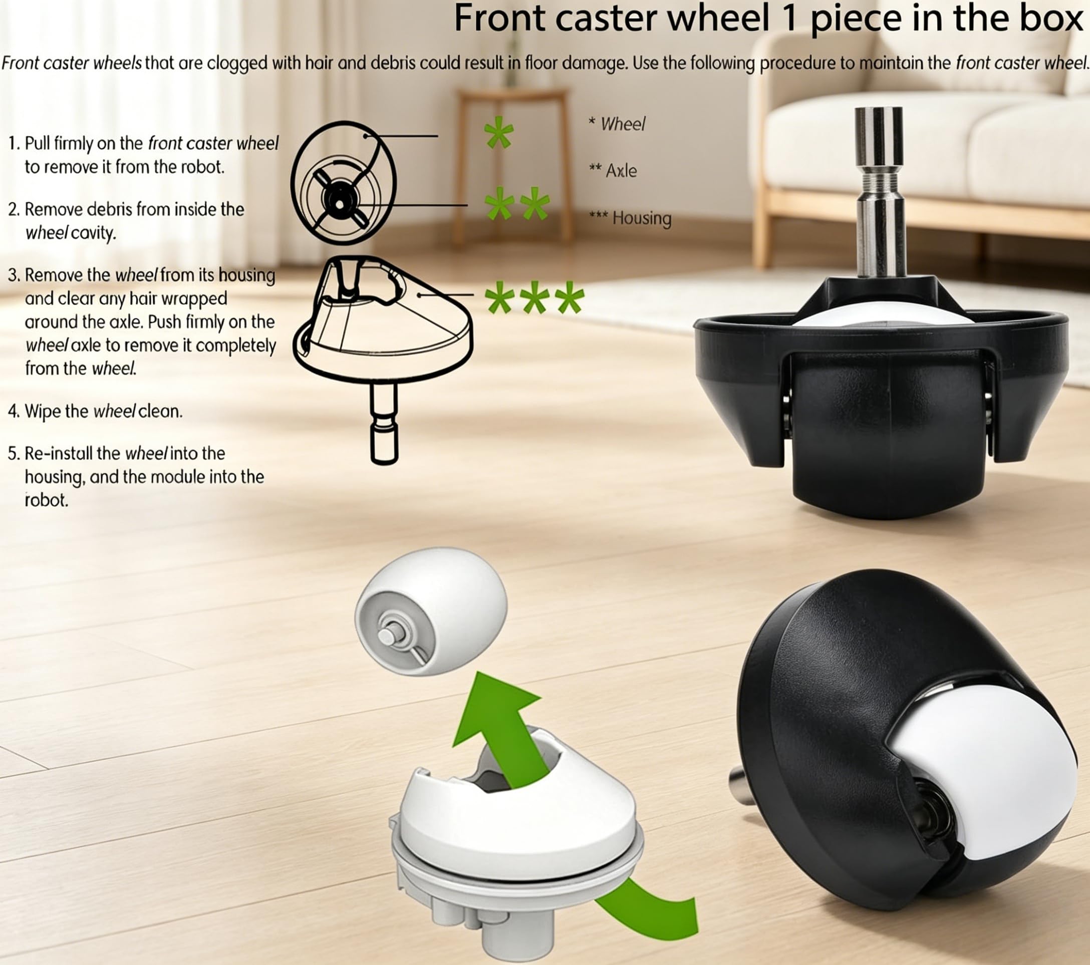 Accessori Kit per iRobot Roomba e5 e5154 e6 Combo i5 J5+ i7 i7156 i1 i3+ EVO i4 Combo i8 +, 8x Filtri, 4x Rullo Spazzole,8x Spazzola Laterale 1x Ruota Ricambio