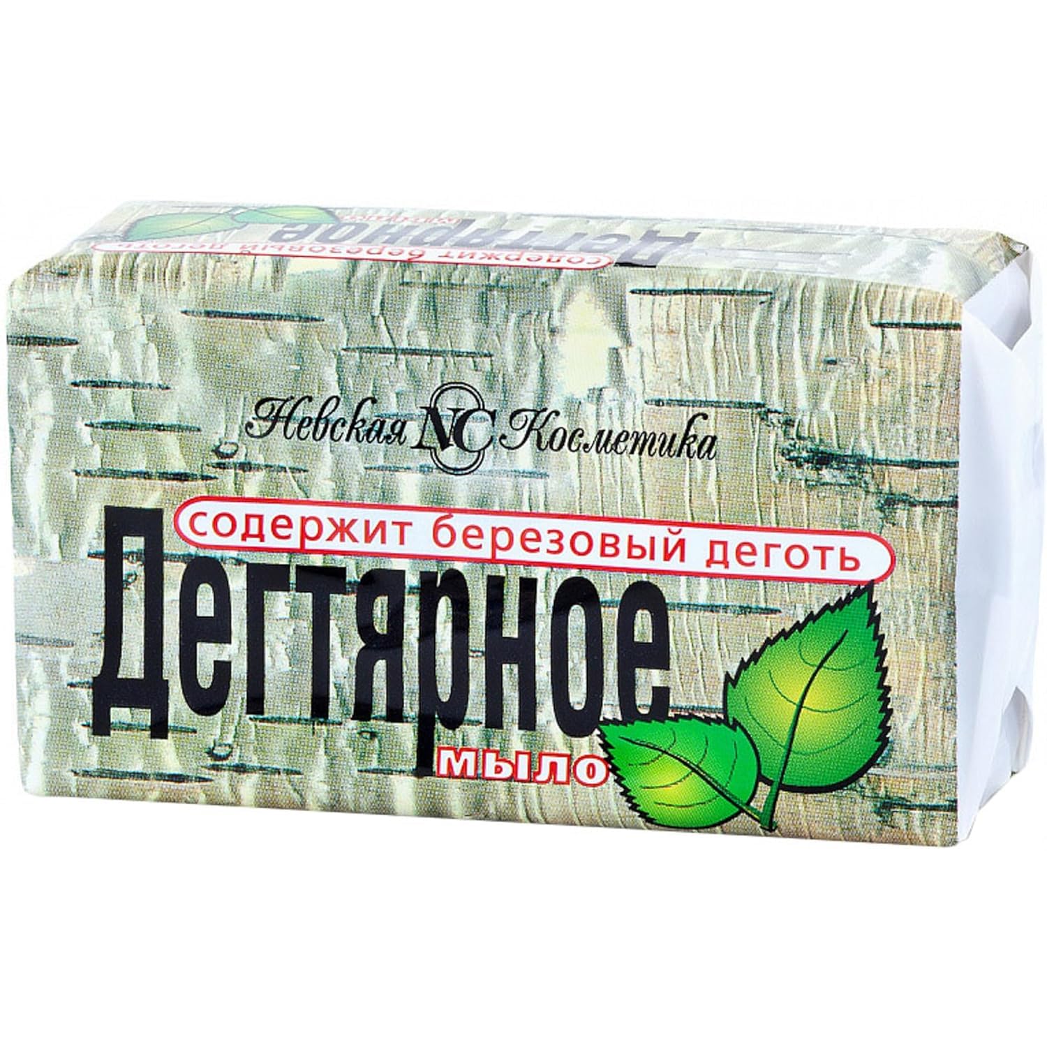 Natural Birch Tar Soap Degtyarnoe by Neva Cosmetics 140g/ 4.93oz - Set of 4