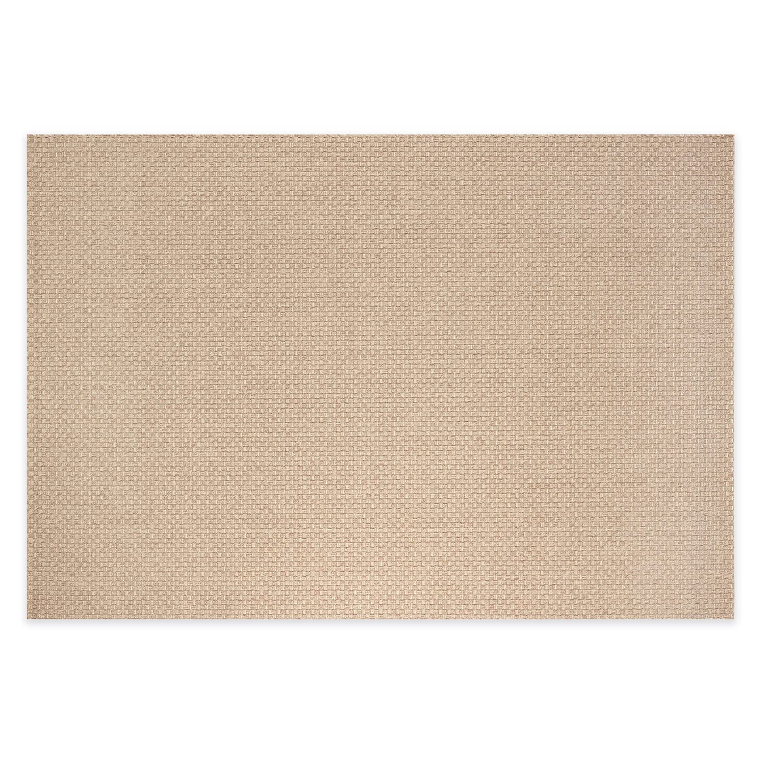 DomDeco In- & Outdoor Teppich UMAR mit unifarbenem Flachgewebe - wetterfest & robust für Garten/Terrasse/Balkon oder Innenräume, aus Kunstfaser, Beige in 160x230cm