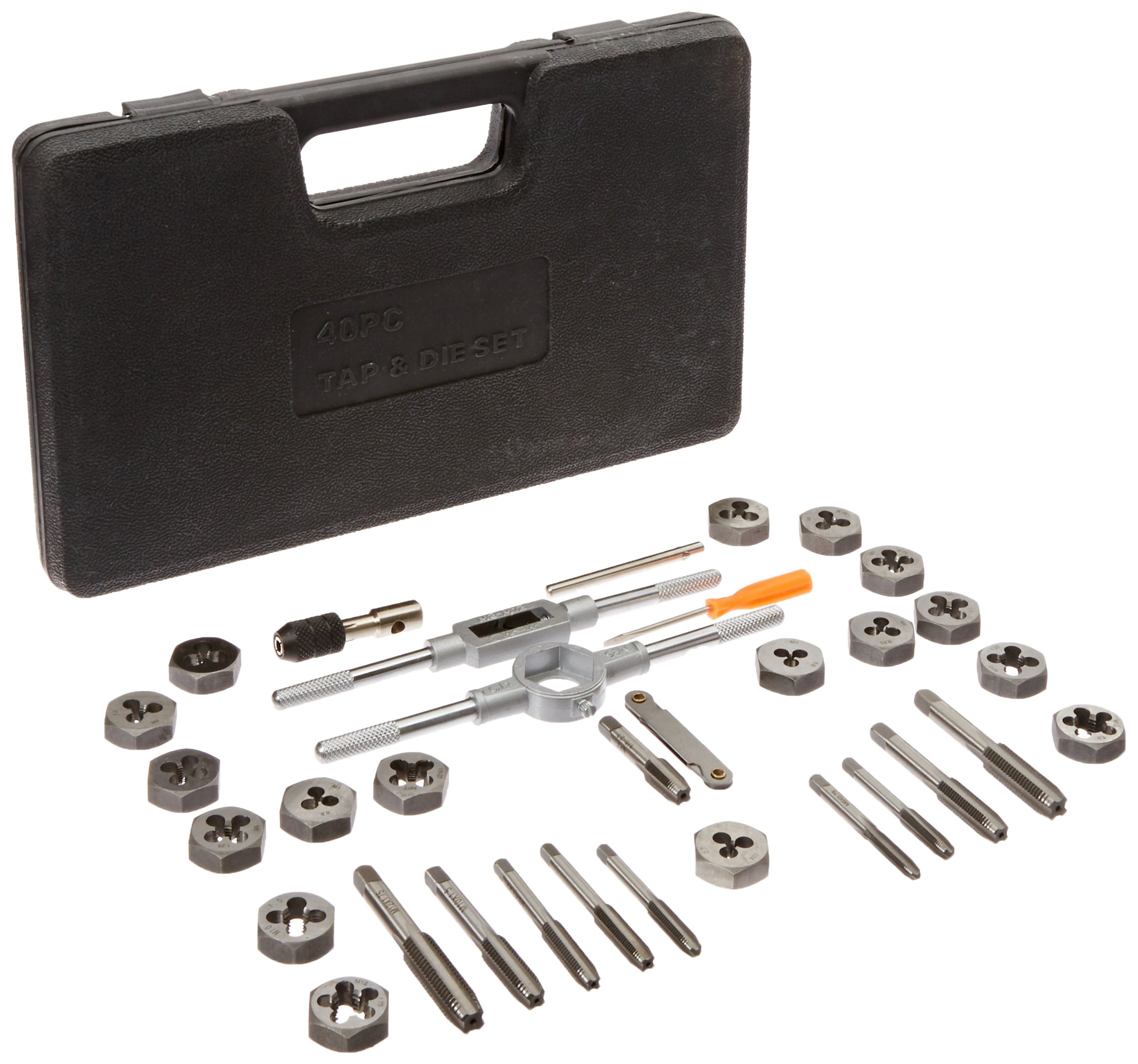 Buy Drill America 40 Piece Carbon Steel Tap and Die Set with Hex Dies