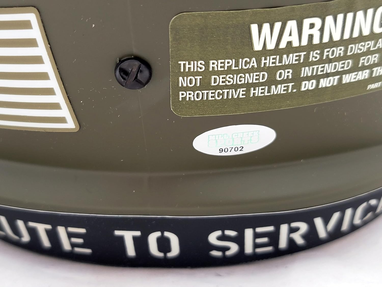 Tyler Lockett Autographed S.e.a.t.t.l.e Seahawks Army Green Full Size Replica Speed Football Helmet MCS Holo Stock #209184