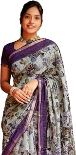 MIRCHI FASHION Women's Viscose Printed Saree with Blouse Piece Price In India