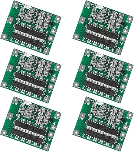 6 unids mejorado 4S 40A 16.8V 18650 batería de litio placa de protección PCB BMS cargador protección circuito equilibrio módulo de carga disponible en Yaxa Colombia