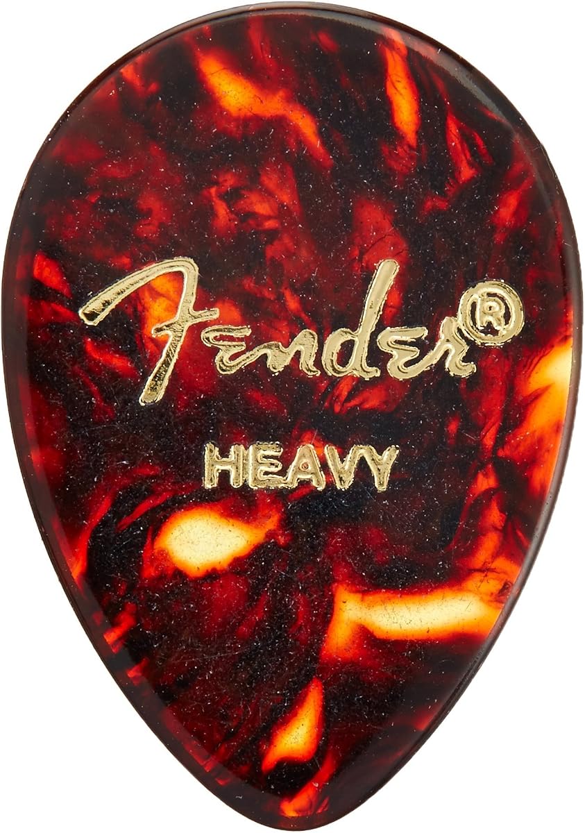 Selecciones de celuloide clásico Fender 358 Shape (paquete de 72) para guitarra eléctrica, guitarra acústica, mandolina y bajo
